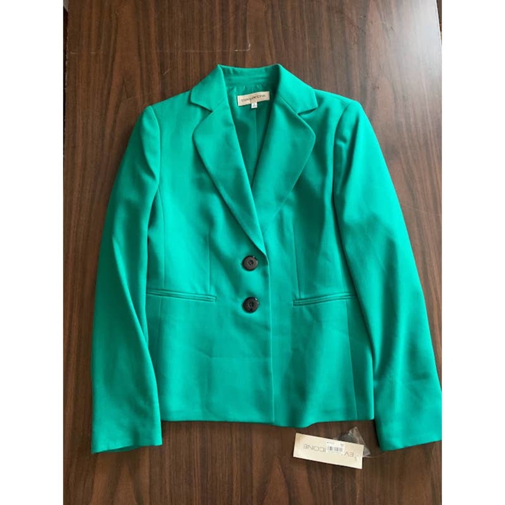 New Evan-Picone green blazer women's size 6